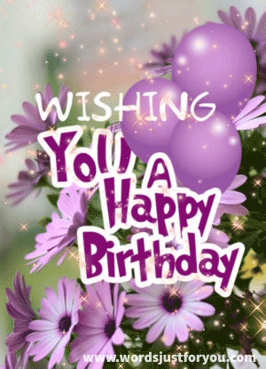 Animated Happy Birthday Gif - 33 7 Happy Birthday GifFlowers Balloons
