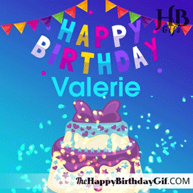 Happy Birthday Valerie Gif - 98 2 Happy Birthday Valerie Gif with Cake and Glitter