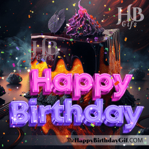 Happy Birthday Cake Gif